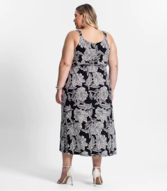 Vestido Midi Com Estampa Feminino Secret Glam