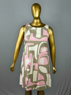 Vestido Feminino Regata Estampado Em Algodão