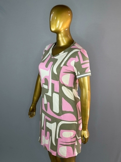 Vestido Curto Reto Canelado na internet