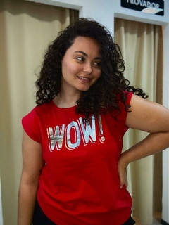 BLUSA wow vermelha malwee - Ellos da Moda
