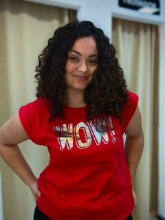 BLUSA wow vermelha malwee