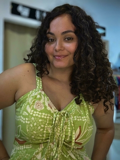 Vestido de Alça Estampado - loja online