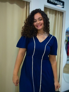 Vestido Liso Elite gola V - loja online