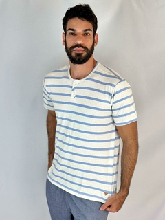 Camiseta Lino Trendi Botão - comprar online