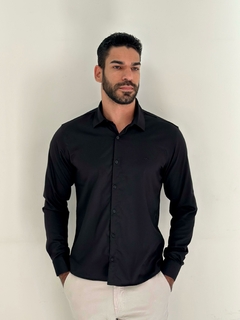 Camisa Fit Slim Ml Acetinado na internet