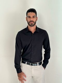 Imagem do Camisa Fit Slim Ml Acetinado