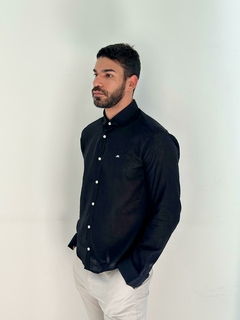 CAMISA FIT ML LINHO MISTO - Ellos da Moda