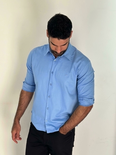 Camisa Fit Slim ML Acetinado C/ Elastano na internet