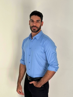 Imagem do Camisa Fit Slim ML Acetinado C/ Elastano