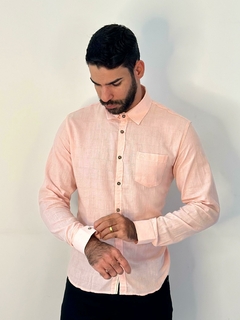 Camisa Tradicional ML Viscolinho MX-72 - Ellos da Moda