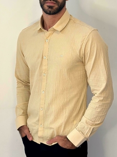 Camisa Fit Slim Enrrugado Liso MX-72 - loja online