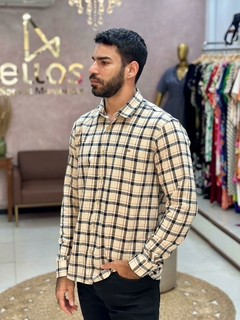 Camisa Fit ML Xadrez 100% Renaut