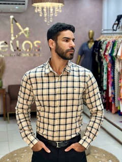 Camisa Fit ML Xadrez 100% Renaut - loja online