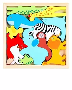 ANIMALES DE MADERA ENCASTRABLES - comprar online
