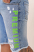 Bermuda Jeans Destroyed Clara Estampada na internet