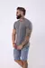Camiseta Básica Masculina Cinza - comprar online