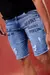 Bermuda Jeans Destroyed Clara Bordado na internet