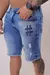 Bermuda Jeans Destroyed Clara Bordada - comprar online