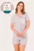 Pijama Adulto Feminino Short Doll Americano Coffee Time