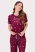 Pijama Adulto Feminino MC com Calça Mini Heart
