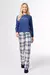 Pijama Feminino Inverno Xadrez (Coleção Família)