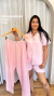 Pijama amercano 3 peças liso na internet