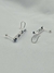 Ear Cuff azul con blanco en internet