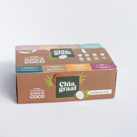 CHIAGRAAL - Aceites de Coco - Caja Exhibidora - comprar online