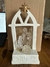 Sagrada Família Estrela Dourada Luminária Porcelana 21 cm