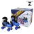 PATINS 4 RODAS ROLLER AZUL C/KIT PROTECAO TAMANHO P - LIQUIDA PROMO CAMPINAS