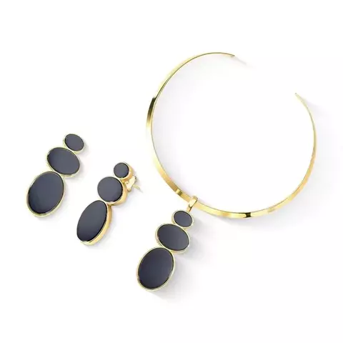 Conjunto Aro Hematita