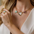 Conjunto Folheado a Ouro Geométrico Cianita Azul - comprar online