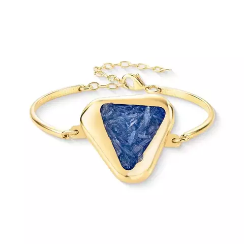 Pulseira Linha Lúmen Triangulo Cianita Azul