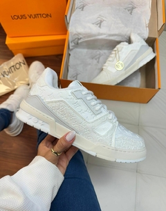 Louis Vuitton Skate Branco/ Cinza/ Preto na internet