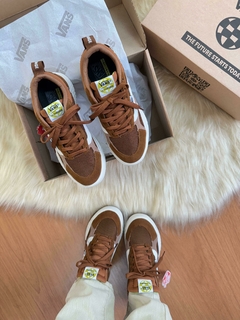 Vans Neo Camurça Caramelo/Branco Unisex na internet