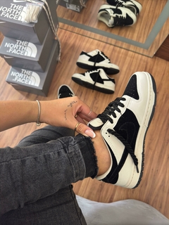 Dunk North Face Branco/Preto Unisex