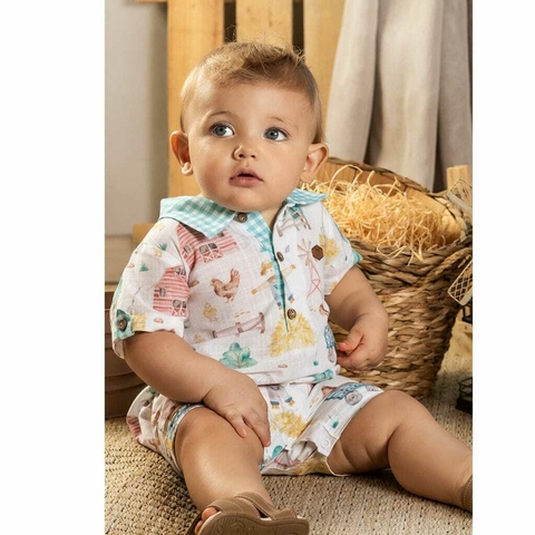 Macacao Curto Masculino Anjos Baby - comprar online