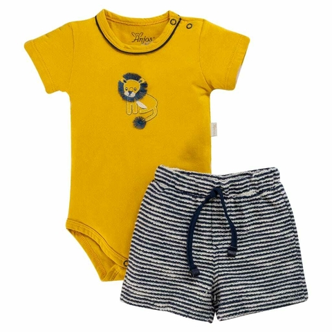 Conjunto Body e Short Masculino Anjos Baby - comprar online