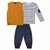 Conjunto Luc.Boo Com Colete De Linha Azul Inverno
