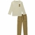 Imagem do Conjunto Luc.Boo Blusa Manga Longa E Calça Reta Bege Inverno