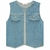 Colete Kukiê Jeans Infantil Azul Inverno - loja online