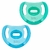 Kit Chupetas Lillo Soft Confort Bico Silicone Azul 2 un 0m+