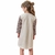 Vestido Kukiê Alecrim Malha Tweed Bege Inverno na internet