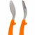 Kit Talheres Buba Bubazoo Garfo e Colher em Inox Laranja - Gibella Kids