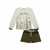 Conjunto Kukiê Blusa em Malha e Shorts Verde Escuro Inverno - comprar online