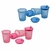 Kit 3 Copos Transição Anti Vazamento 250ml BPA Free Clingo
