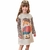 Vestido Kukiê Alecrim Malha Tweed Bege Inverno