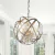 Lustre de Cristal Orb Benita com 4 Luzes