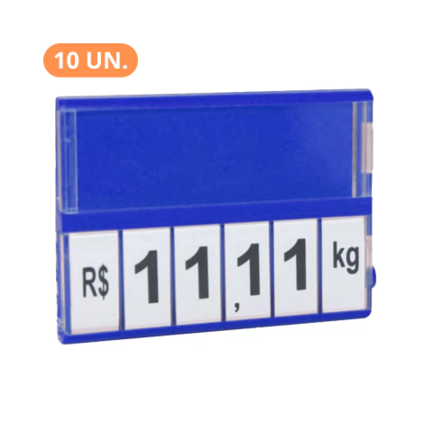 Kit Display Porta Preço Vitrine Balcão 120x84mm - comprar online