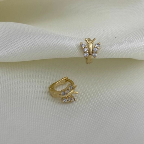 BRINCO MINI ARGOLA BORBOLETA - 0,8mm